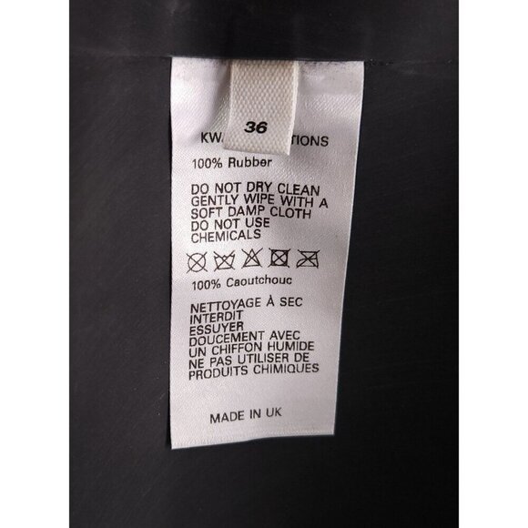 Kwaidan Editions Slit Maxi Skirt Size FR 36 US 4 S Black Rubber $1500 - Picture 14 of 16